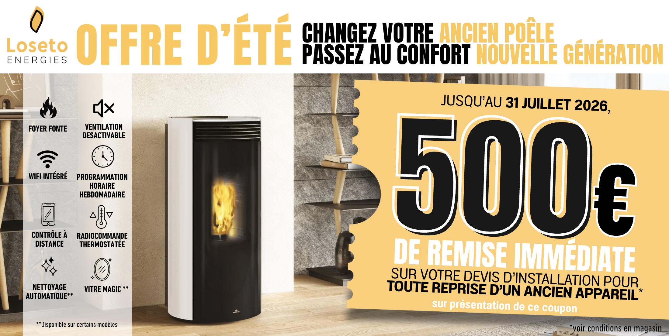 OFFRE D'&Eacute;T&Eacute; - 500&euro; de remise imm&eacute;diate ! 
