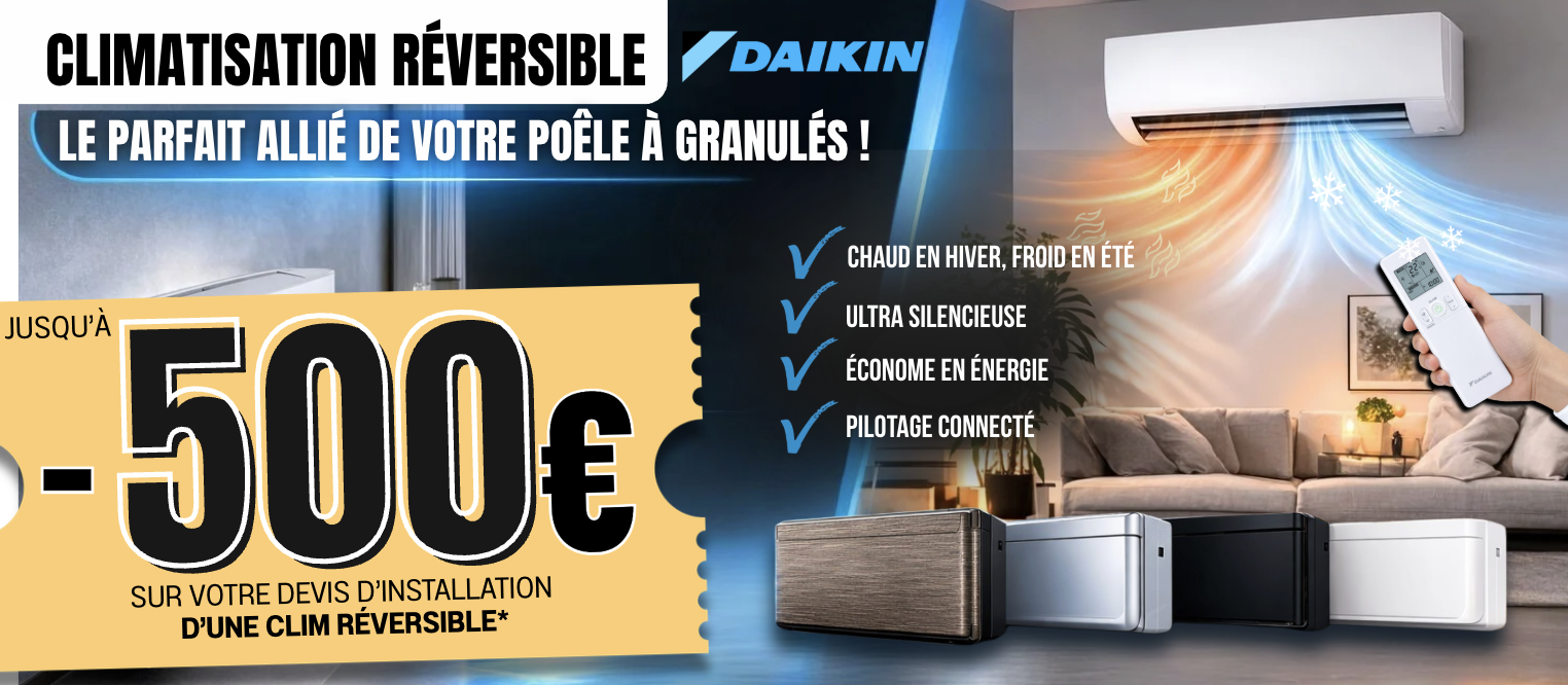OFFRE D'&Eacute;T&Eacute; - JUSQU'&Agrave; -500&euro; SUR VOTRE DEVIS CLIM R&Eacute;VERSIBLE