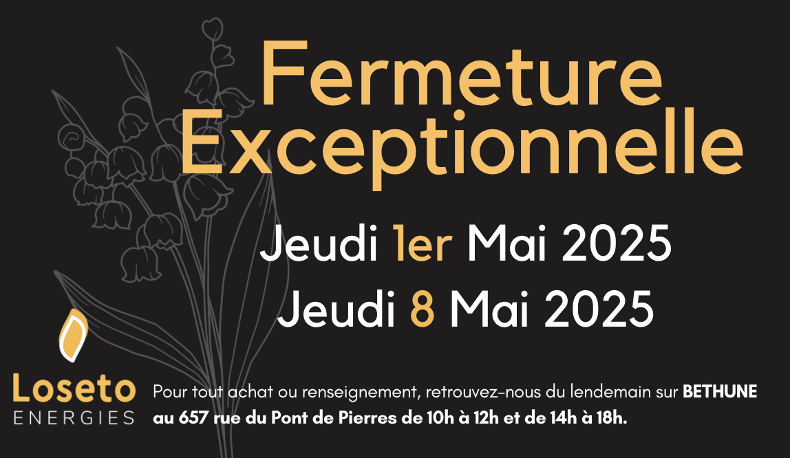 FERMETURE EXCEPTIONNELLE 