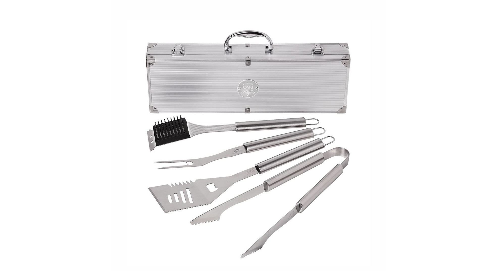 BOX 4 ACCESSOIRES POUR BARBECUE EN INOX - PBQ