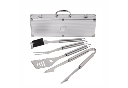 BOX 4 ACCESSOIRES POUR BARBECUE EN INOX - PBQ