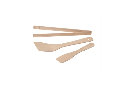 LOT 3 ACCESSOIRES EN BOIS POUR BARBECUE