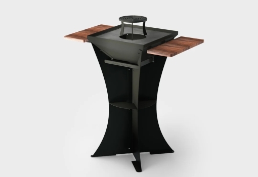 BRASERO GRANDGOUSIER - CARRE 500 X 500 ACIER - LE FORGEUR
